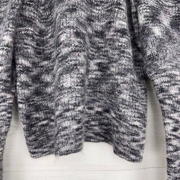 Ted Baker Jumper Sweater Women US 10 Extreme Sleeve Pullover Wool Mohair Gray - Picture 5 of 16